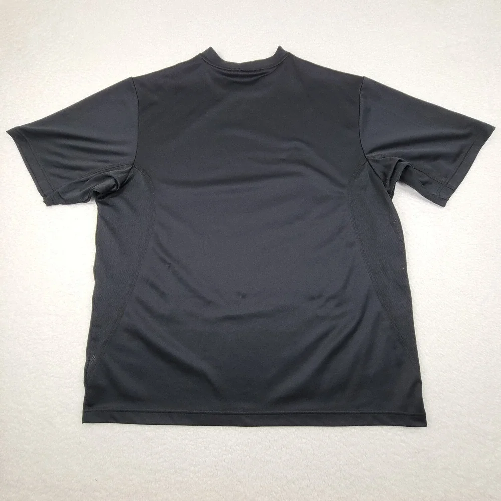 Nike Center‎ Swoosh Pullover Shirt Mens 2XL Black Short Sleeve 138313-020